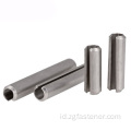 Pin lurus jenis pegas stainless steel-slotted